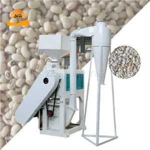 Automatic Kneading Grinding Peeling Integration Dry Grain Bean Soybean Skin Removing Bean Dehull Skin Remover Peeler Machine