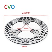 Facile à installer 304 disque de frein en acier inoxydable pour moto électromobile vélo disque de frein fixe à trois trous nouvel état
