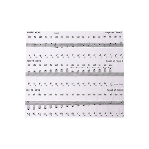 Autocollants transparents pour touches de piano, avec notes de musique, pour 88, 61, 54 touches, aide à l'apprentissage - Product Image 5