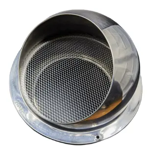 Customized Stainless Steel Wall Air Vent Ducting Ventilation Exhaust 200mm Grille Cover Outlet