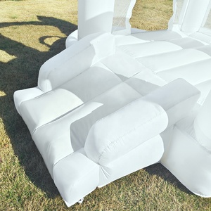 Château gonflable miniature blanc, <span class=keywords><strong>trampoline</strong></span> blanc, toboggan combiné - Product Image 5