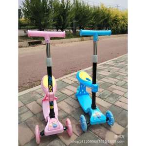 Children Scooter With Seat Height Adjustable For Kids 3 Years And Older Pink And Blue Mix - Product Image 3