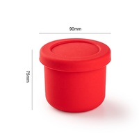 Boîte de conservation alimentaire réutilisable en silicone de qualité alimentaire sans BPA, écologique et multi-usages, boîte à lever la pâte à pizza en silicone avec couvercles