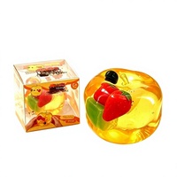 Jouets anti-stress réalistes en forme de fruits (Pomme Banane) en gelée de vaseline, faits main, créatifs, modèle best-seller transfrontalier