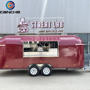 Carros de comida callejera personalizados, camiones de comida rápida móviles, carros de helados, remolques de comida, congeladores de acero inoxidable para snacks - Product Image 2