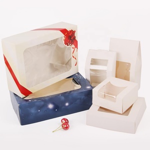 Tùy Chỉnh In Ấn Gấp Sinh Thái Thân Thiện Giấy Phân Hủy Sinh Học <span class=keywords><strong>Muffin</strong></span> Cupcake <span class=keywords><strong>Box</strong></span> Hộp Quà Tặng Cho Thực Phẩm Bánh Bánh Với Cửa Sổ Rõ Ràng - Product Image 4