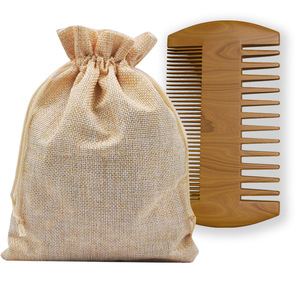 ชุดดูแลเคราสำหรับผู้ชาย แปรงขนหมูป่าธรรมชาติ หวีสองด้าน กรรไกร ชุดอุปกรณ์ดูแลเครา - Product Image 1