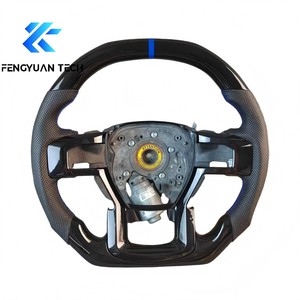 Cuir en fibre de carbone pour volant de <span class=keywords><strong>Range</strong></span> <span class=keywords><strong>Rover</strong></span> <span class=keywords><strong>Velar</strong></span> Sport, ajustement universel, sans airbag, 2018 2019 2020 2021 2022 - Product Image 4