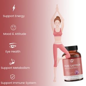 Suplemento de Azafrán OEM/ODM, Cápsulas de Extracto de Azafrán 100% Puro, Aumenta la Energía y el Estado de Ánimo, Apoya la Salud Ocular y Cardíaca - Product Image 3