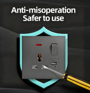 Nhà Máy Giá đa chức năng điện phổ ổ cắm tường Switched ổ cắm với nhanh chargingtype A + C USB chỉ Số cổng - Product Image 5