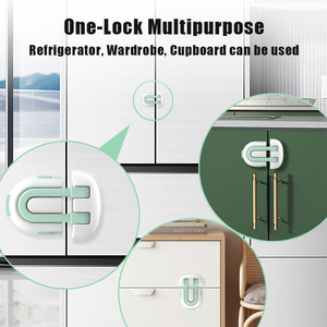 Cerradura de Seguridad para Bebés PRODIGY de Plástico para Refrigerador y Puertas de Armarios, Instalación Rápida - Product Image 2