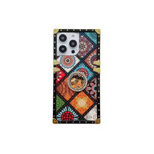Patrón étnico de lujo para <span class=keywords><strong>iPhone</strong></span> 17Air Phone Case 16pro Ring Holder 15max Square Edge 14plus <span class=keywords><strong>Funda</strong></span> protectora a prueba de golpes 13 - Product Image 1