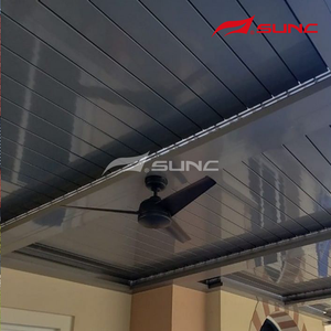 Fabrieksgroothandel waterdichte gazebo buitenpergola met glazen deuren voor zwembad - Product Image 4