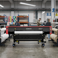 Impresora Eco Solvente de 1.8m con I3200, Motor Servo AC de Doble Rodillo para Producción en Masa, Adecuada para Personalización Masiva de Productos en Rollo