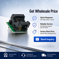 Adaptor Soket Uji IC OP8 ke DIP8 150mil Konverter PCB Soket Ganda dengan Kontak Pegas Emas untuk Layanan Pemrograman