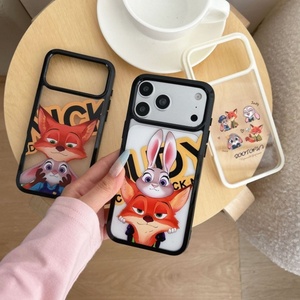 เคสโทรศัพท์ใสลายการ์ตูนอนิเมะ จูดี้ กระต่ายจอมแก่น น่ารัก แมว KT สำหรับ iPhone 11 12 pro max 13 15 16 17 Air  อะคริลิค ป้องกัน - Product Image 1