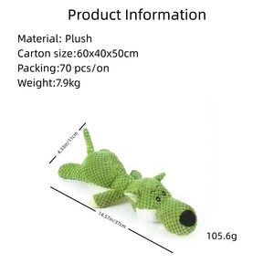Giocattolo per cani resistente ai morsi, con suono, a forma di pappagallo, leone o lupo, per cani di taglia grande - Product Image 6