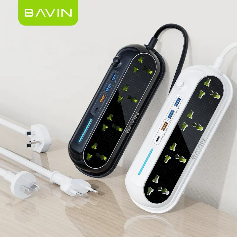 Bavin Abs Electronic Великобритания, США, ЕС, 6 розеток, удлинители, защита от перенапряжения, силовые полоски с usb