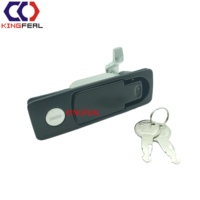Serrure de porte à compression de grande taille, étanche, à espacement réglable, avec poignée et languette de compression