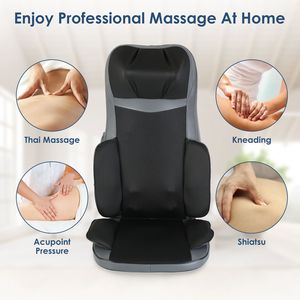 Masseur de cou et de dos Shiatsu 3D avec fonction de chaleur, 3 modes d'intensité pour la maison et la voiture, écran LCD, arrêt automatique D0100XU8MW7 3D S - Product Image 3