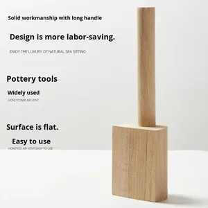 Strumenti per appiattire mazzuole in legno a tronco piatto - Product Image 4