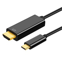 Câble vidéo Type-C vers HDTV 4K avec gaine en nylon, charge rapide pour iPhone, MacBook, iPad Pro, pour Smart TV - Accessoires informatiques