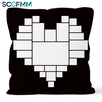Housse de coussin par sublimation SCCFMM à 4, 6 ou 9 panneaux, pour décoration de canapé, impression par transfert thermique, photo, logo