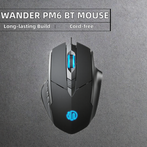 Đi Lang Thang pm6 BT Ergonomic ba-chế độ im lặng không dây Chuột chơi game 2.4G <span class=keywords><strong>USB</strong></span> kết nối cho văn phòng & điện thoại di động cho PC người sử dụng - Product Image 2