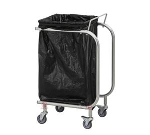 Commerciële Schoonmaak Vuilniswagen Schoonmaken Afval Collector <span class=keywords><strong>Trolley</strong></span> Voor Stofzak Rvs Ziekenhuis Vuilniswagen - Product Image 3