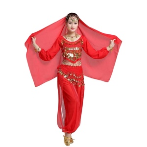 Tenue de <span class=keywords><strong>danse</strong></span> orientale pour femmes, jupe dos nu, vêtements de performance et d'entraînement, 10 pièces - Product Image 2