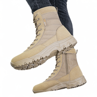 Bottes de randonnée tactiques d'hiver légères, durables et imperméables, adaptées aux chaussures de randonnée à embout d'acier pour hommes
