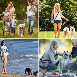 Bolsa de tratamento para treinamento de cães à prova d'água, fácil de usar para animais de estimação, viajar e passear, colocar comida para animais de estimação e celular