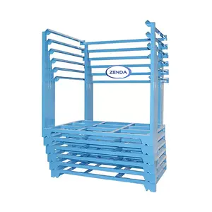 High Reliability Durable Pallet Warehouse Storage Heavy Duty Foldable Steel Metal Stacking Smart Rack