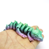 Modelo de Juguete de Dragón Miniatura Impreso en 3D, Articulación Móvil Creativa para Niños Modernos, Adorno de Animales y Dinosaurios