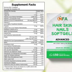 Gélules pour Cheveux, Peau et Ongles à Faible MOQ avec Biotine et Vitamine A – Complément pour des Cheveux Magnifiques, une Peau Saine et des Ongles Forts - Product Image 2