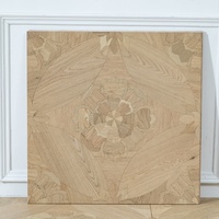 Parquet Artistique Multicouche en Bouleau Plein Princesse Annie Oak, Carré Personnalisé, Écologique, pour Maison, Sol en Bois Irrégulier