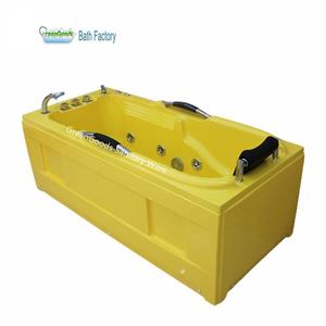Baignoires autoportantes jaunes de haute qualité CE Guayaquil, fonctionnelles, avec jets de massage hydromassants - Product Image 1