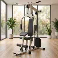 Appareil de fitness multifonctionnel monoposte pour la maison, avec fonction push-up, traction haute et basse, et pile de poids en acier