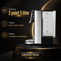 Chauffe-eau intelligent 2,5 L à chauffage instantané, distributeur d'eau chaude avec commande tactile LED, appareil de bureau pour la maison