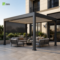 Pérgola Bioclimática Jiake con Techo de Aluminio Motorizado, Pabellón de Jardín para Terraza de Hotel, Área de Estacionamiento Comercial