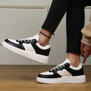 <span class=keywords><strong>Zapatillas</strong></span> Deportivas Casuales para <span class=keywords><strong>Mujer</strong></span>, Diseño Moderno, Planas, para Skateboard, Deportes al Aire Libre, Correr, Tenis, con Cordones, para Caminar - Product Image 4