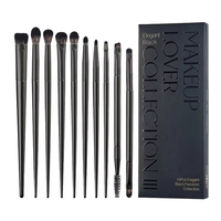 WELLFLYER MABR-256 Pinceau de fond de teint incliné populaire, pinceau correcteur, pinceau de maquillage noir pour le visage, ensemble de pinceaux