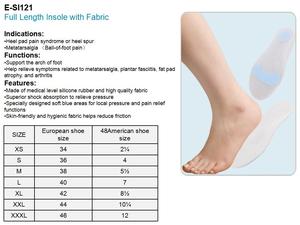 E-Life E-SI121 Soins des pieds Coussinets en silicone <span class=keywords><strong>pour</strong></span> les pieds <span class=keywords><strong>Semelles</strong></span> intérieures pleine longueur - Product Image 2