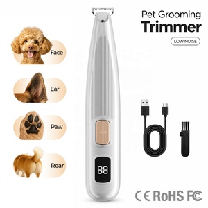 Tosatrice per Cani e Gatti Ricaricabile con Logo Personalizzato, Bassa Rumorosità, Luce LED e Precisione, Tosatore per Peli di Animali Domestici - Product Image 1