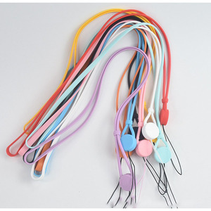 Silicone Phone Lanyard Adjustable Sky Blue Neck Strap For Mobile Id Card Camera Anti Loss Straps - Product Image 3