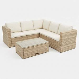 Nuovo Arrivo: Set Divano Modulare in Rattan Intrecciato a Mano, Antiscivolo e Antiruggine, per Giardino, <span class=keywords><strong>Balcone</strong></span> e Esterni di Villa - Product Image 1