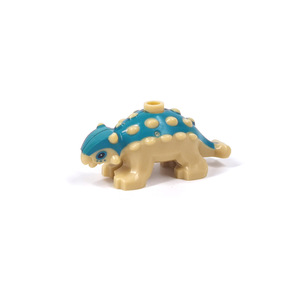 Ensembles de blocs de construction pour le monde jurassique jouet bébé Ankylosaurus Minidoll période crétacée dinosaure blindé jouets en plastique - Product Image 5