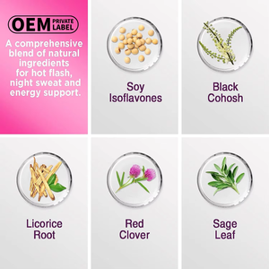 Compléments Santé Ménopause : Capsules Équilibre Hormonal Nuit Douce, Soutien Féminin Complet pour la Ménopause - Product Image 4