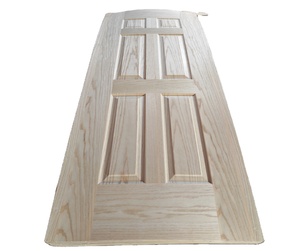 3mm 6 paneles Sepele natural/Piel de puerta de chapa de madera de roble rojo - Product Image 2