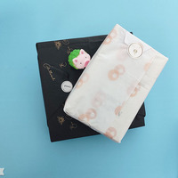 Kertas pembungkus tisu cetak kustom dengan Logo untuk hadiah baju bunga